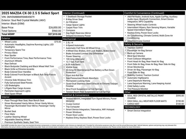 2025 Mazda CX-30 2.5 Select Sport photo 6