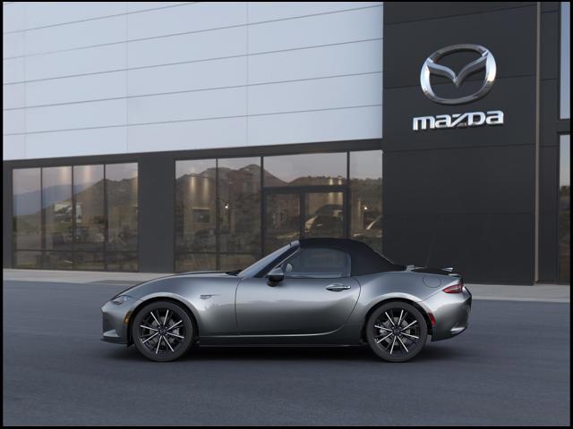 New Machine Gray Metallic 2025 Mazda MX-5 Miata Grand Touring for