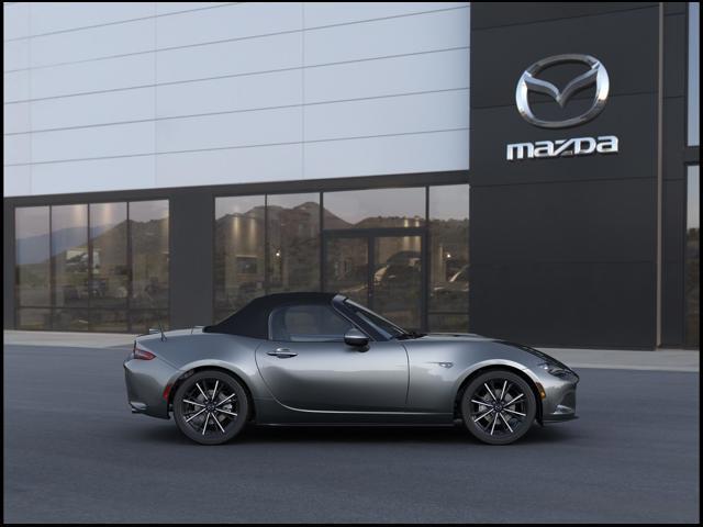 New Machine Gray Metallic 2025 Mazda MX-5 Miata Grand Touring for