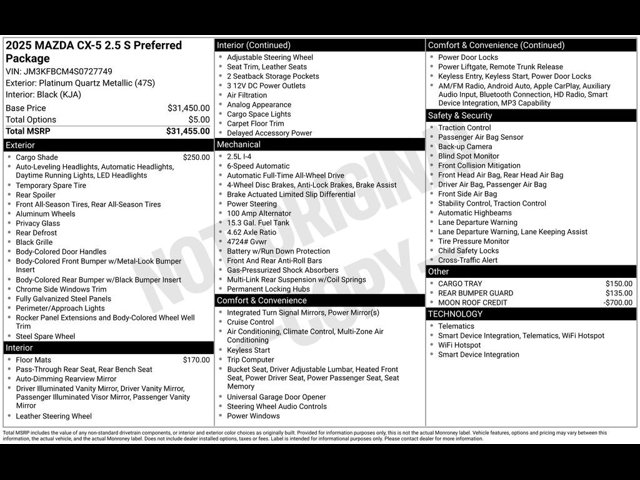 2025 Mazda CX-5 2.5 S Preferred photo 2
