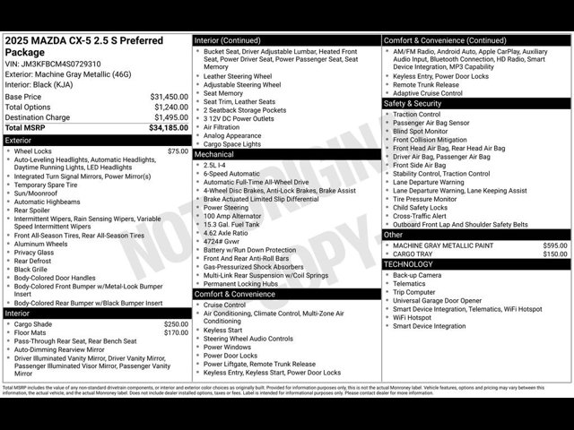 2025 Mazda CX-5 2.5 S Preferred photo 2